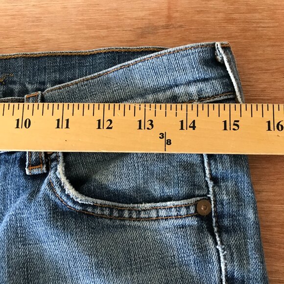 7 For All Mankind Flare Jeans Women 28 Blue Low Rise Medium Wash Stretch 17945 - Picture 10 of 12